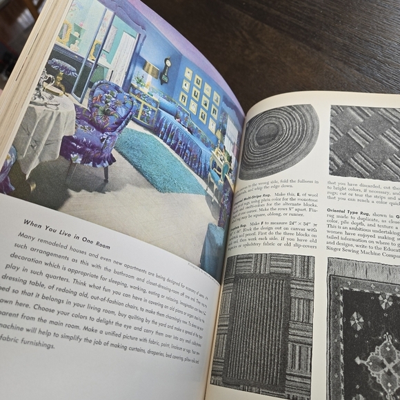 Singer Sewing Book 1949 Hardcover Vintage Craft Book - Picture 7 of 8